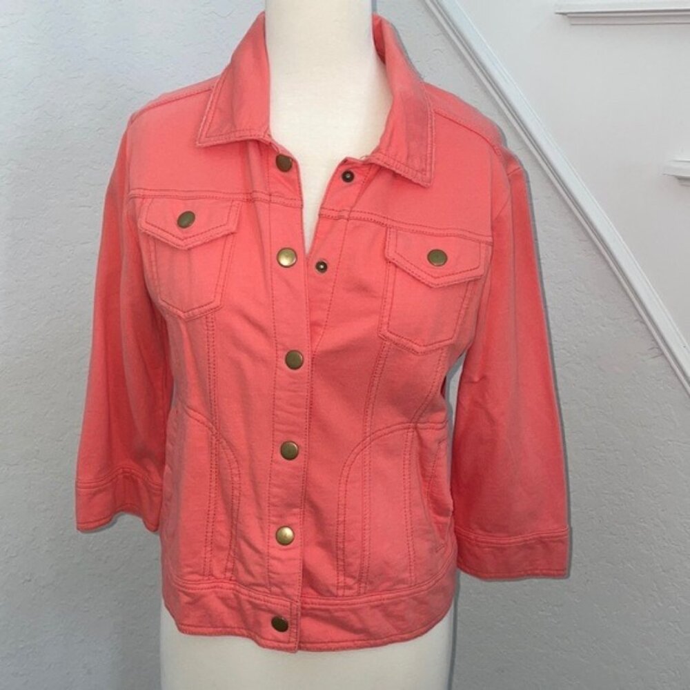 Like new light Caslon jacket. Salmon coral medium petite.